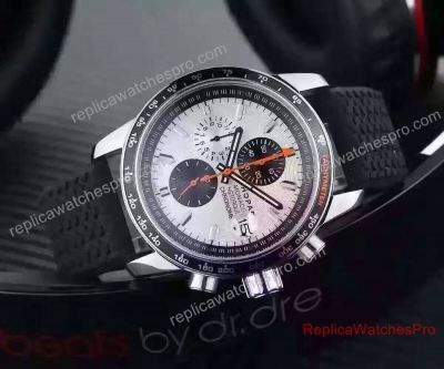 Replica Chopard Watches Monaco Historique White Dial Black Rubber